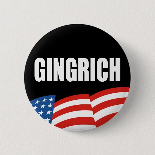 NIEUWT GINGRICH verkiezingsrooster Ronde Button 5,7 Cm (Voorkant)