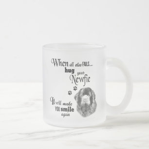 Nieuwvormer moderne kunst schattige hondenras slog matglas koffiemok