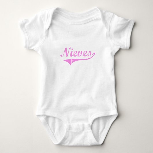 Nieves Achternaam klassieke stijl Romper (Voorkant)