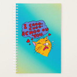 Niezen Oranje poes met grappige tekst Planner