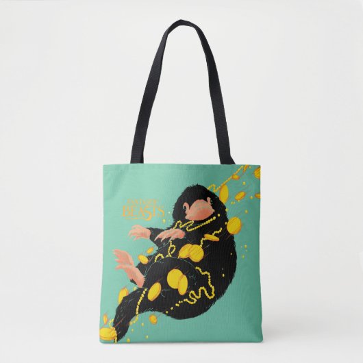 Niffler Floating With Gold Tote Bag (Voorkant)
