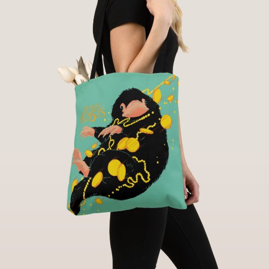 Niffler Floating With Gold Tote Bag (Dichtbij)