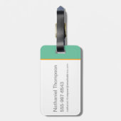 Niffler met goud bagagelabel (Achterkant verticaal)