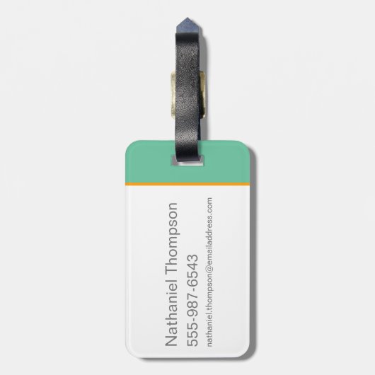 Niffler met goud bagagelabel (Achterkant verticaal)