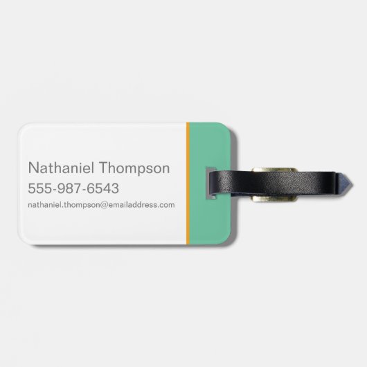 Niffler met goud bagagelabel (Achterkant horizontaal)