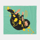 Niffler met goud fleece deken (Voorkant (Horizontaal))