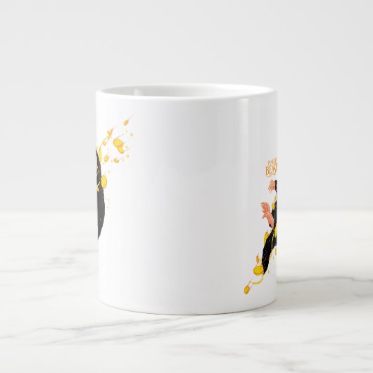 Niffler met goud grote koffiekop (Voorkant)