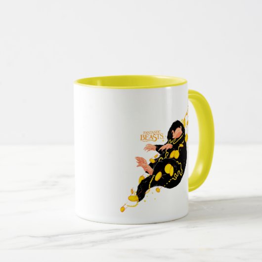 Niffler met goud mok (Voorkant rechts)