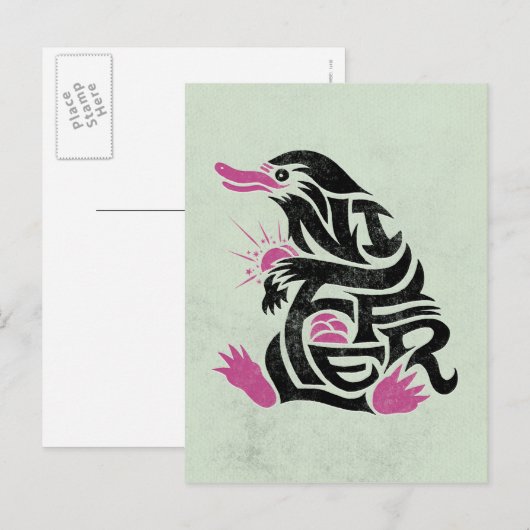 NIFFLER™ Typografie Briefkaart (Voorkant / Achterkant)