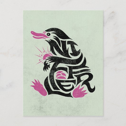 NIFFLER™ Typografie Briefkaart (Voorkant)