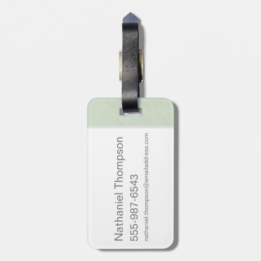 NIFFLER™ Typografie Grafisch Bagagelabel (Achterkant verticaal)