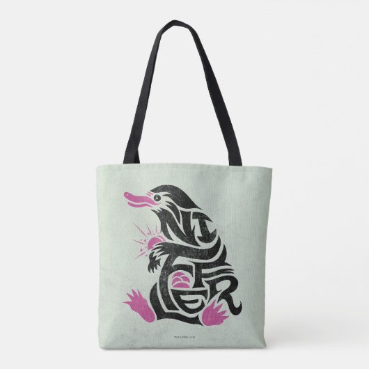 NIFFLER™ Typografie Grafisch Tote Bag (Achterkant)