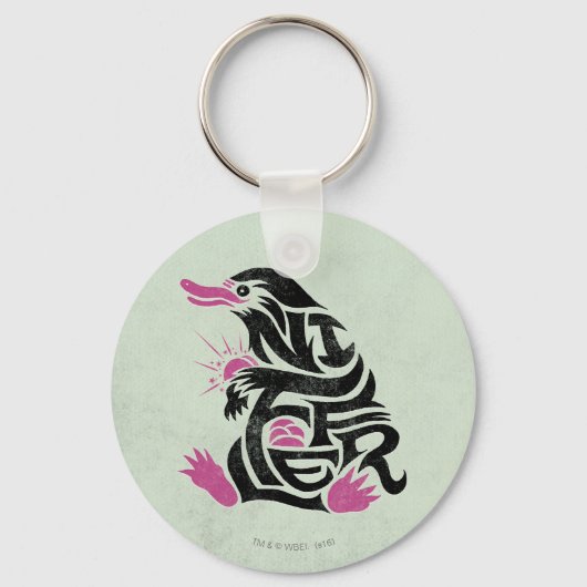 NIFFLER™ Typografie Sleutelhanger (Voorkant)