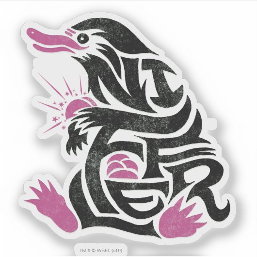 NIFFLER™ Typografie Sticker (Voorkant)