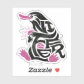 NIFFLER™ Typografie Sticker (Vel)