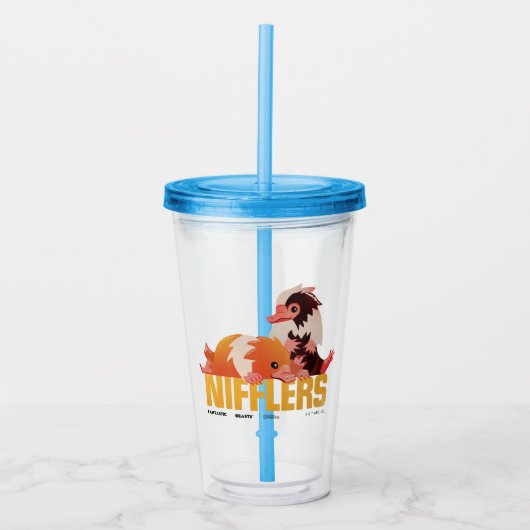 Nifflers  afbeelding acryl drinkbeker (Voorkant)