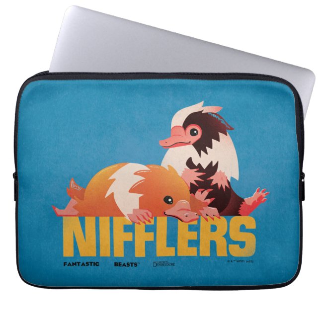 Nifflers  afbeelding laptop sleeve (Voorkant)