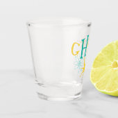 Nifty Fifties Atom en Sterren Monogram Shot Glas (Links)