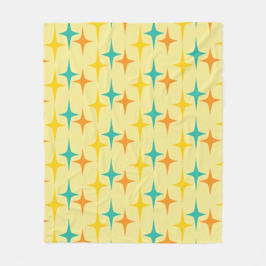 Nifty fifties - drievoudige starburst fleece worp deken (Voorkant)