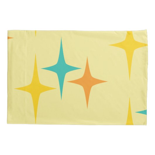 Nifty fifties - groot drievoudig starburst kussen kussensloop (Achterkant-Links)