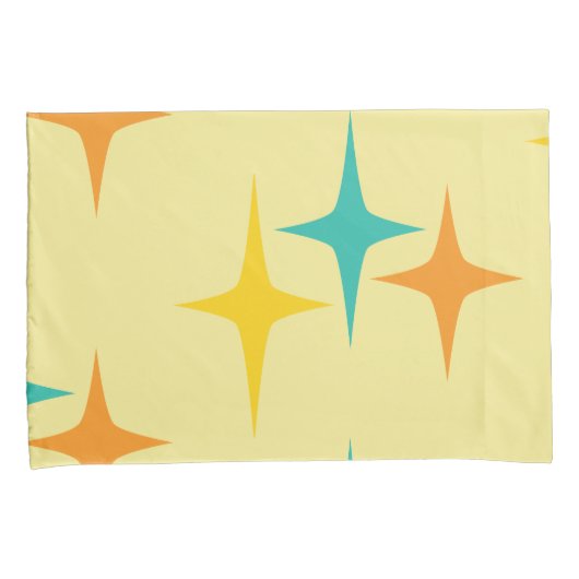 Nifty fifties - groot drievoudig starburst kussen  kussensloop (Voorkant-Rechts)