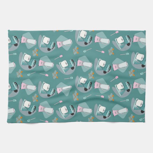 Nifty Fifties - keukenhanddoek met kookthema (Horizontaal)