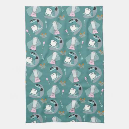 Nifty Fifties - keukenhanddoek met kookthema (Verticaal)