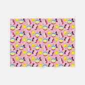 Nifty fifties - strandfeestdeken fleece deken (Voorkant (Horizontaal))