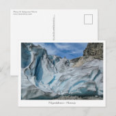 Nigardsbreen Glacier Noorwegen Briefkaart (Voorkant / Achterkant)