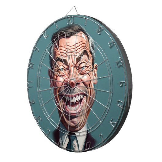 Nigel Farage Dartboard Dartbord (Voorkant Rechts)