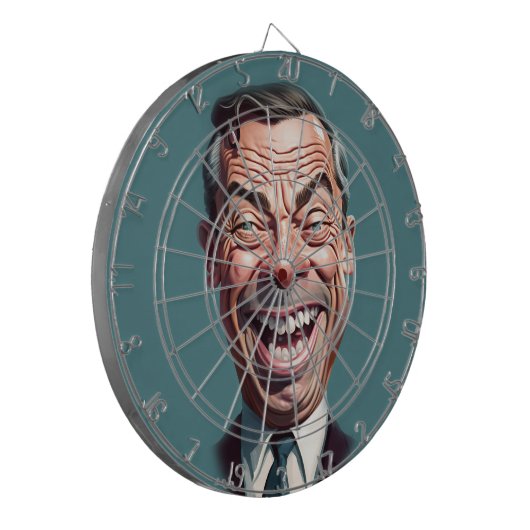 Nigel Farage Dartboard Dartbord (Voorkant Links)