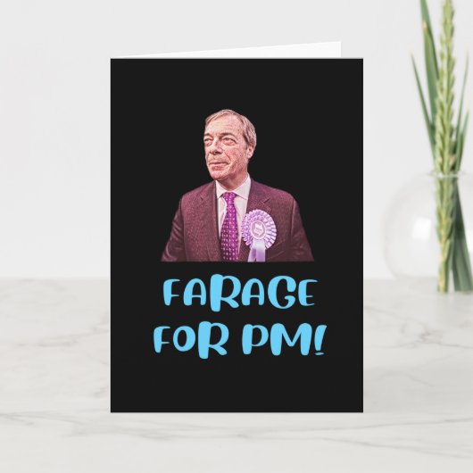 Nigel Farage For PM - Brexit Kaart (Voorkant)