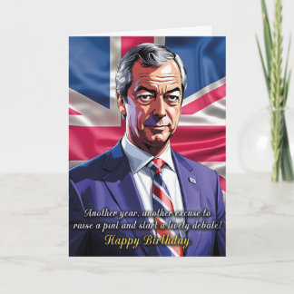 Nigel Farage verjaardagskaart Kaart