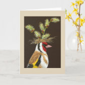 Nigel het vinken wenskaart kaart (Gele Bloem)