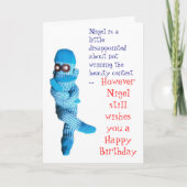Nigel was teleurgesteld... kaart (Voorkant)