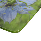 Nigella Blue Green Blooming Flower Snijplank (Hoek)