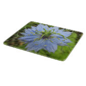 Nigella Blue Green Blooming Flower Snijplank (Hoek)