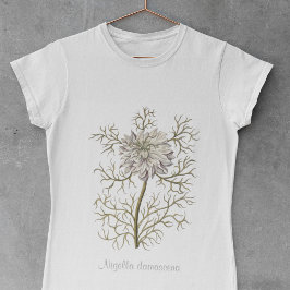 Nigella Damascena botanische ventilator T-shirt