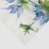 NIGELLA mooi blauw bloemendecoupage papier (Detail)