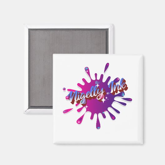 "Nigelly Ink" Eigen merk Magneet (Voorkant / Achterkant)