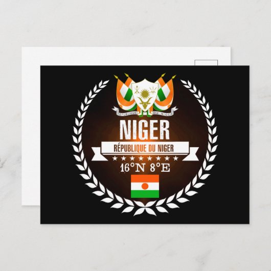 Niger Briefkaart (Voorkant / Achterkant)