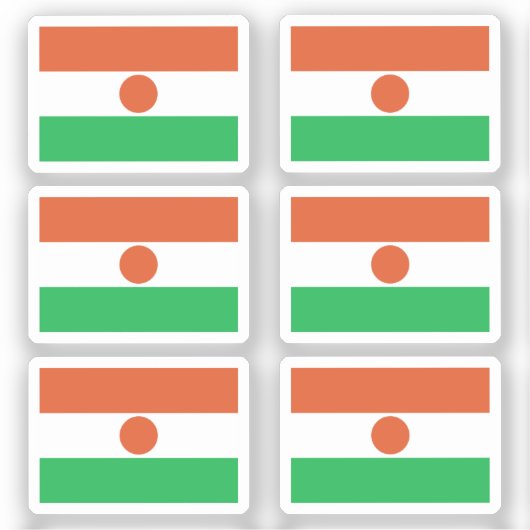 Niger Collectie pack van 6 Sticker (Voorkant)