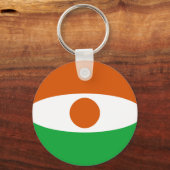 Niger Fisheye Flag Sleutelhanger (Voorkant)