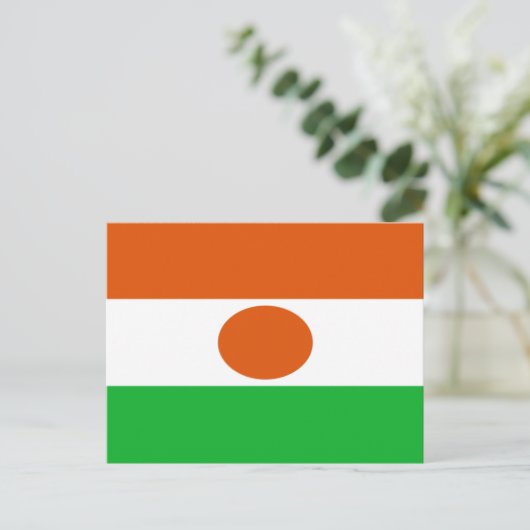 Niger Flag Briefkaart (Staand voorkant)