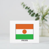 Niger Flag Briefkaart (Staand voorkant)