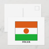 Niger Flag Briefkaart (Voorkant / Achterkant)