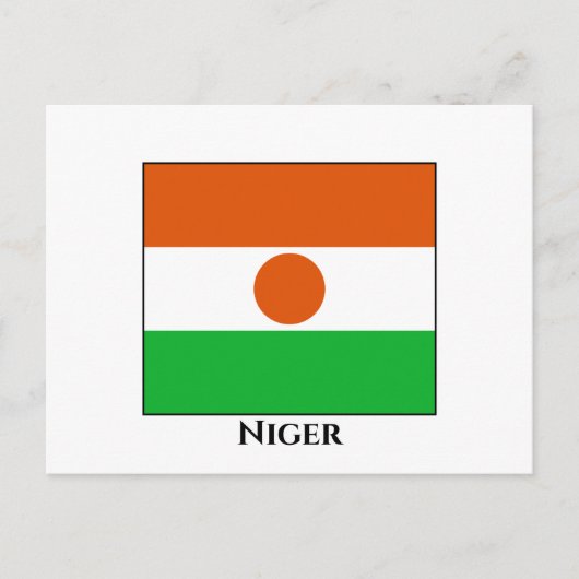 Niger Flag Briefkaart (Voorkant)