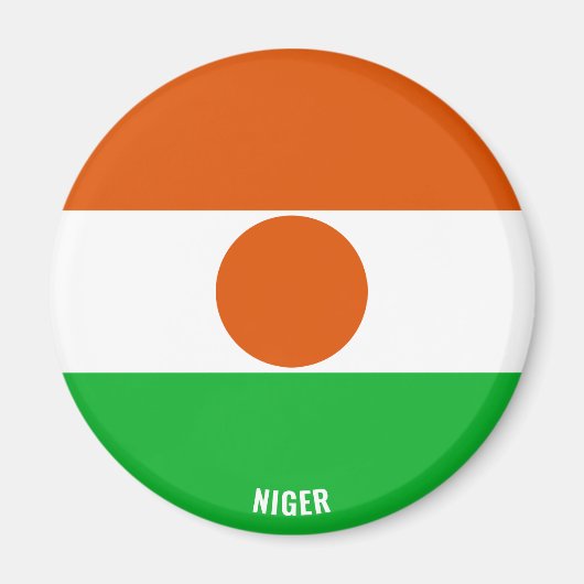 Niger Flag Charming Patriotic Magneet (Voorkant)