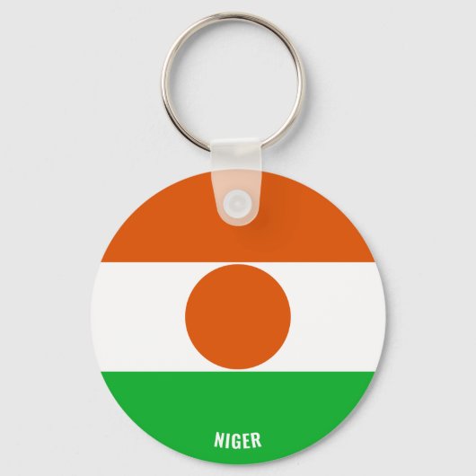 Niger Flag Charming Patriotic Sleutelhanger (Voorkant)