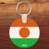 Niger Flag Charming Patriotic Sleutelhanger (Voorkant)